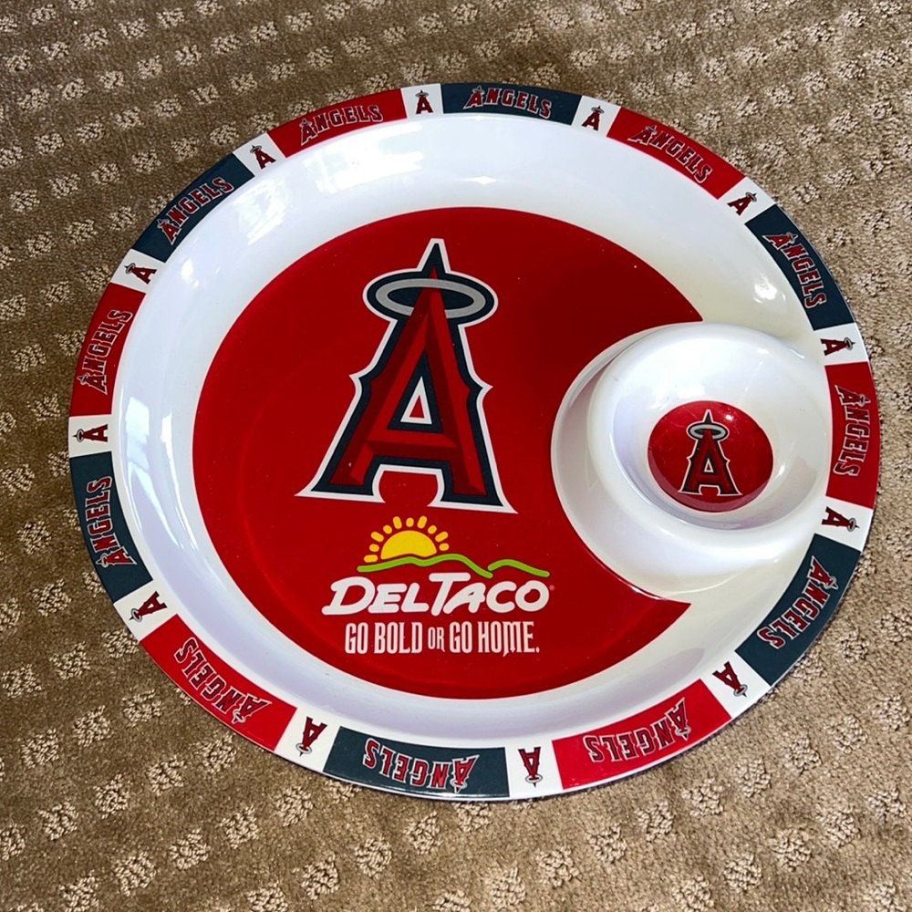 MLB Angels Del Taco 2009 Chips and Salsa Tray EUC